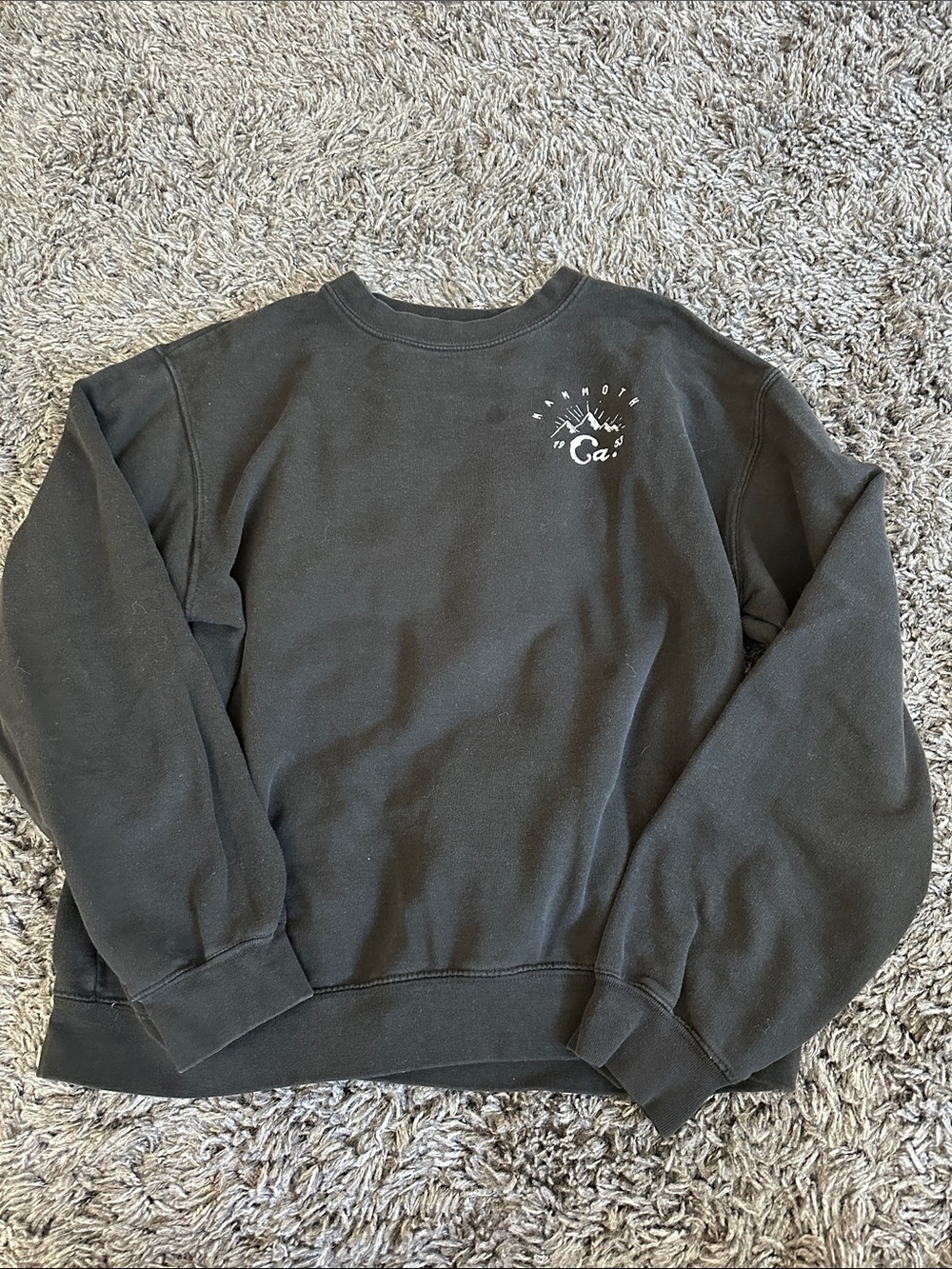 Black Mammoth Mountain Crewneck Sweatshirt